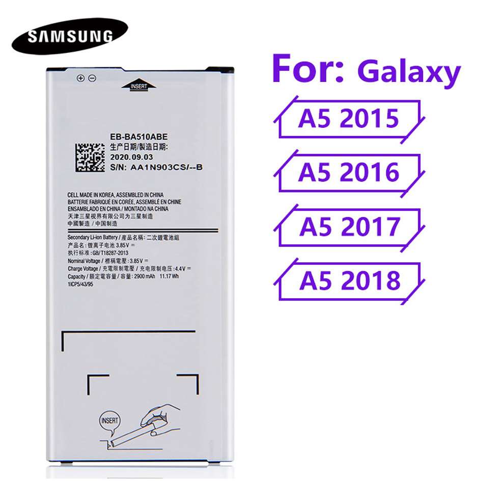 بطارية سامسونج Galaxy A5 موديل EB-BA510ABE بسعة 2900mAh