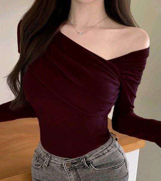 اشيك ملابس حريمي بلوزة صدر لف درابيه اكتر من ستايل