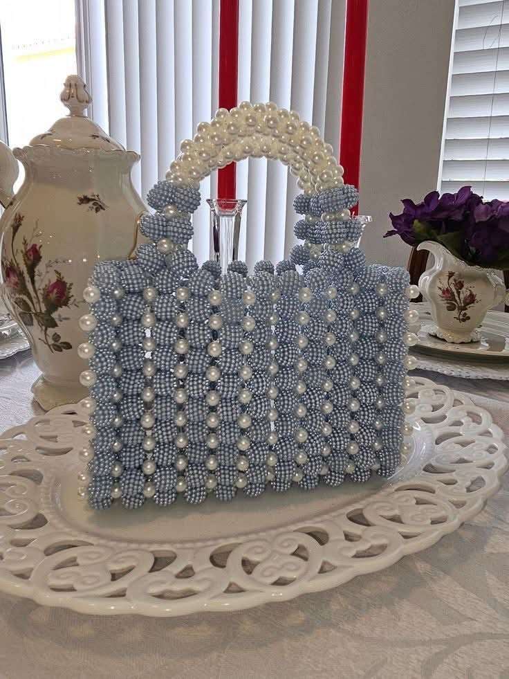 شنطه يدويه بالخرز