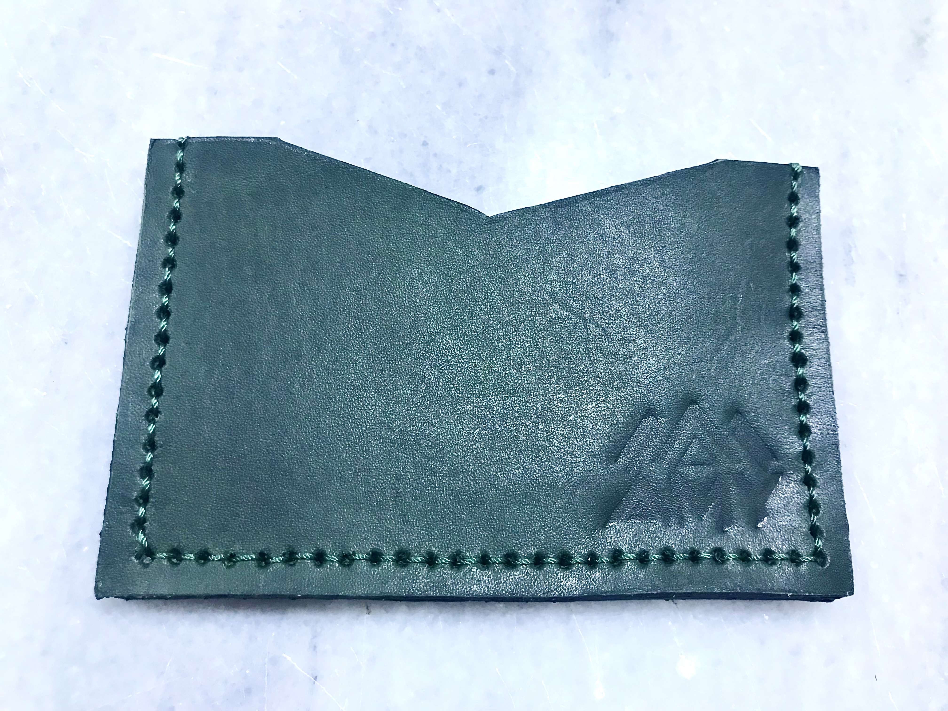 حافظة كروت جلد طبيعي صناعة يدوية AMY Genuine Leather Card Holder