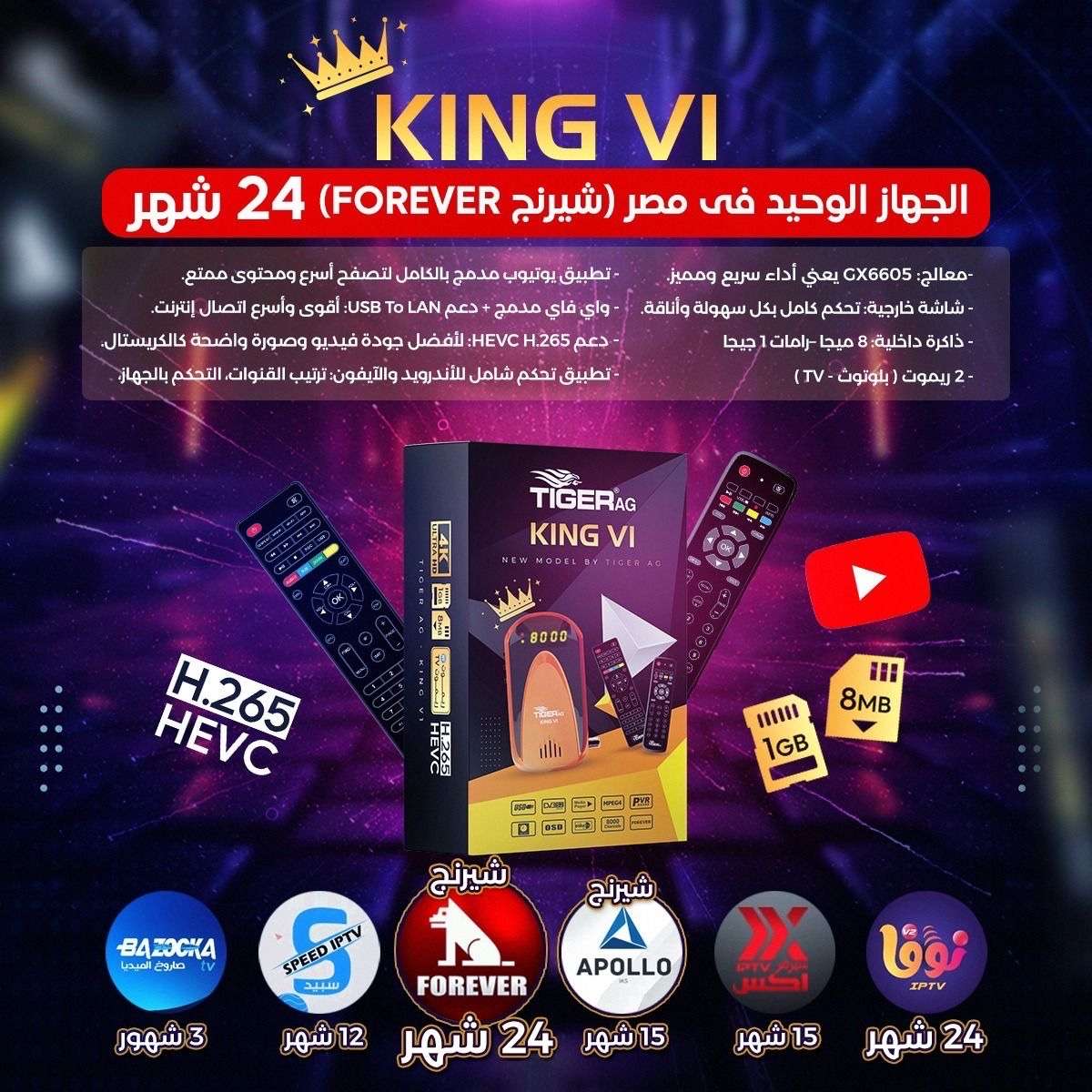 رسيفر تايجر كينج و تايجر بوس