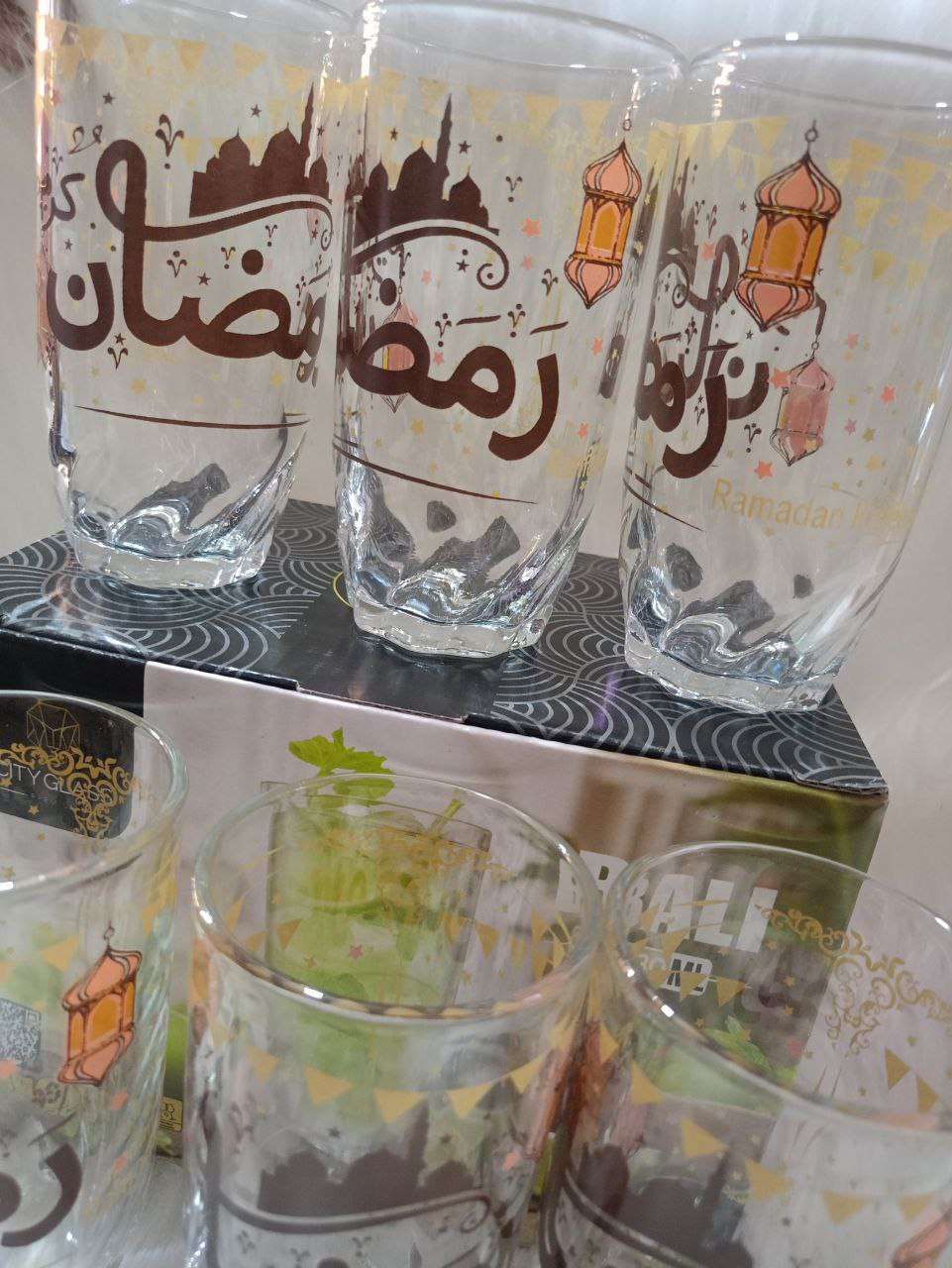 طقم زجاج رمضان
