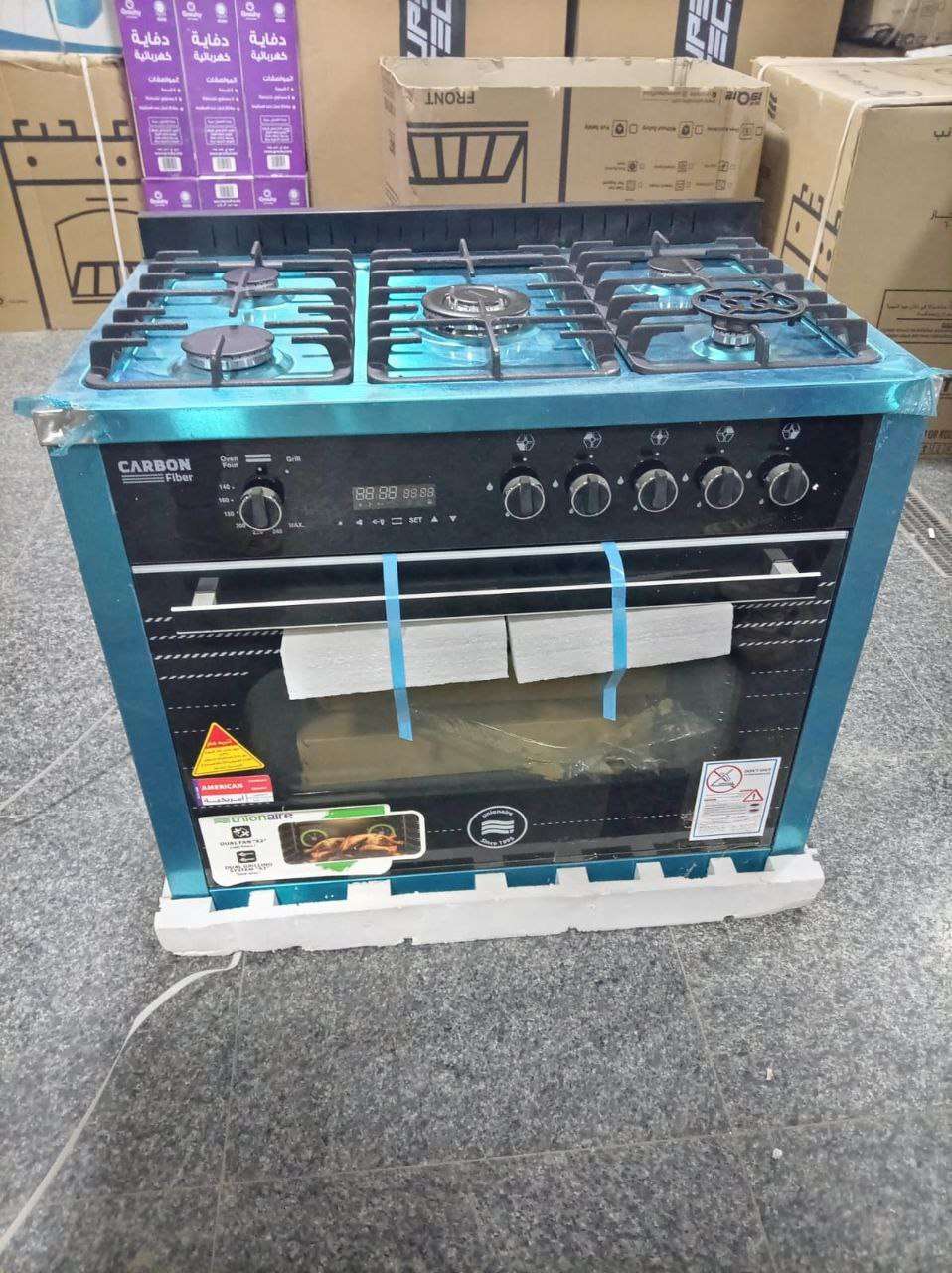 بوتاجاز يونيون إير كاربون فايبر Air Carbon Fiber Stove 5 Burners