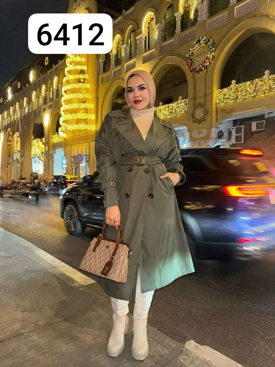 بالطو زراير بحزام