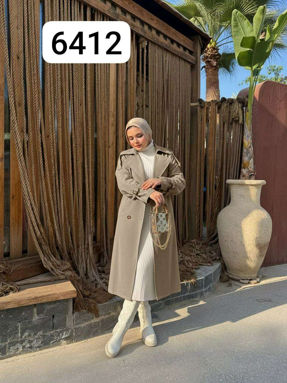 بالطو زراير بحزام