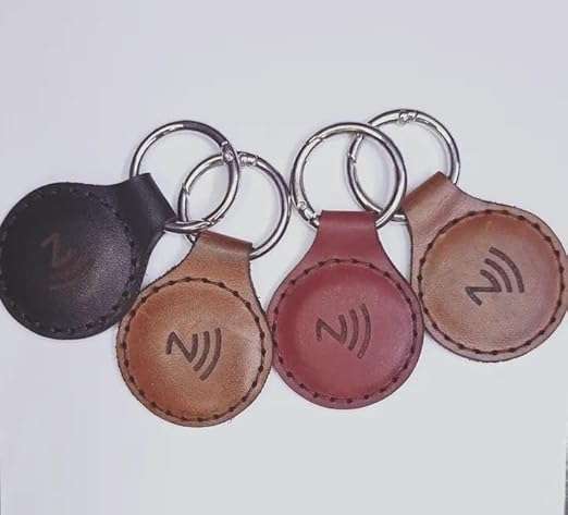 سلسلة مفاتيح جلدية ذكية فاخرة بتقنية NFC -B0GMJGVLZ9