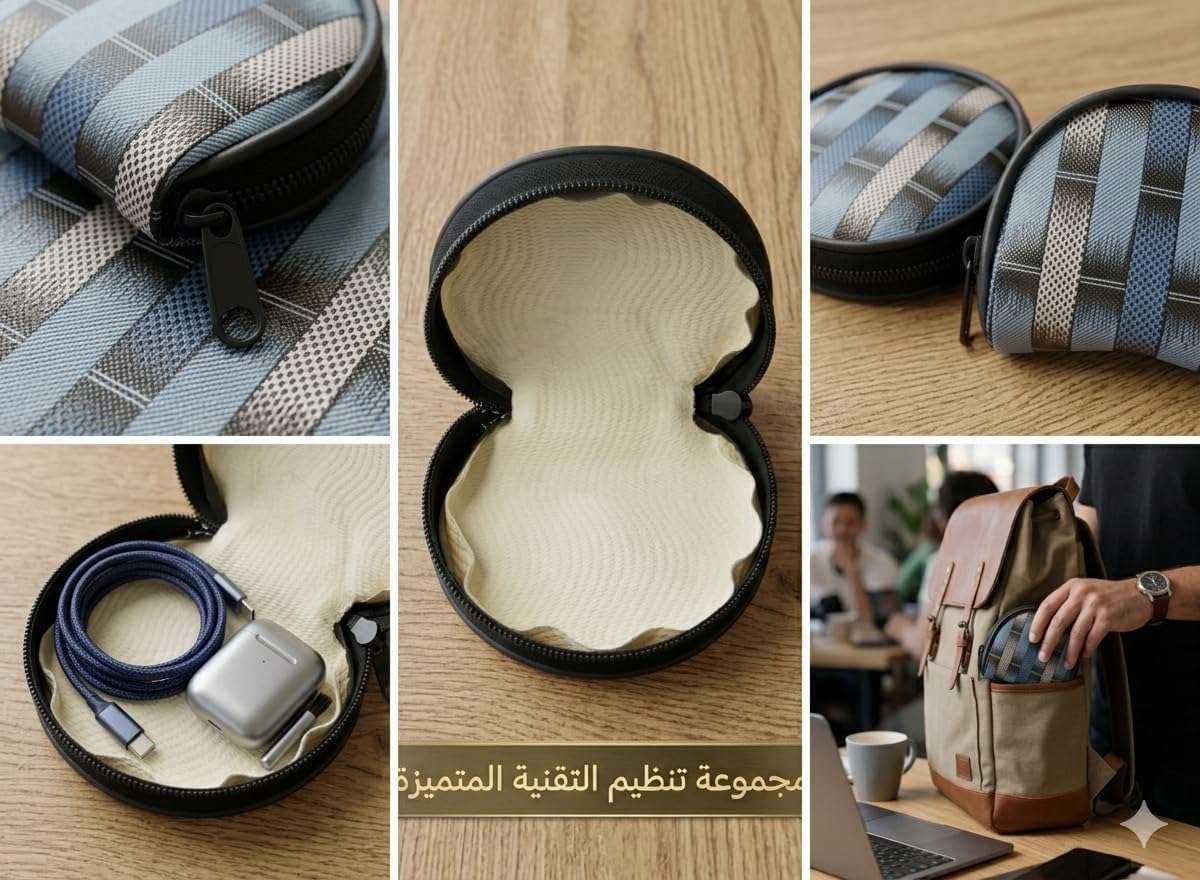 محفظة نقود صغيرة ومنظم سماعات أذن -B0GR59R9H4