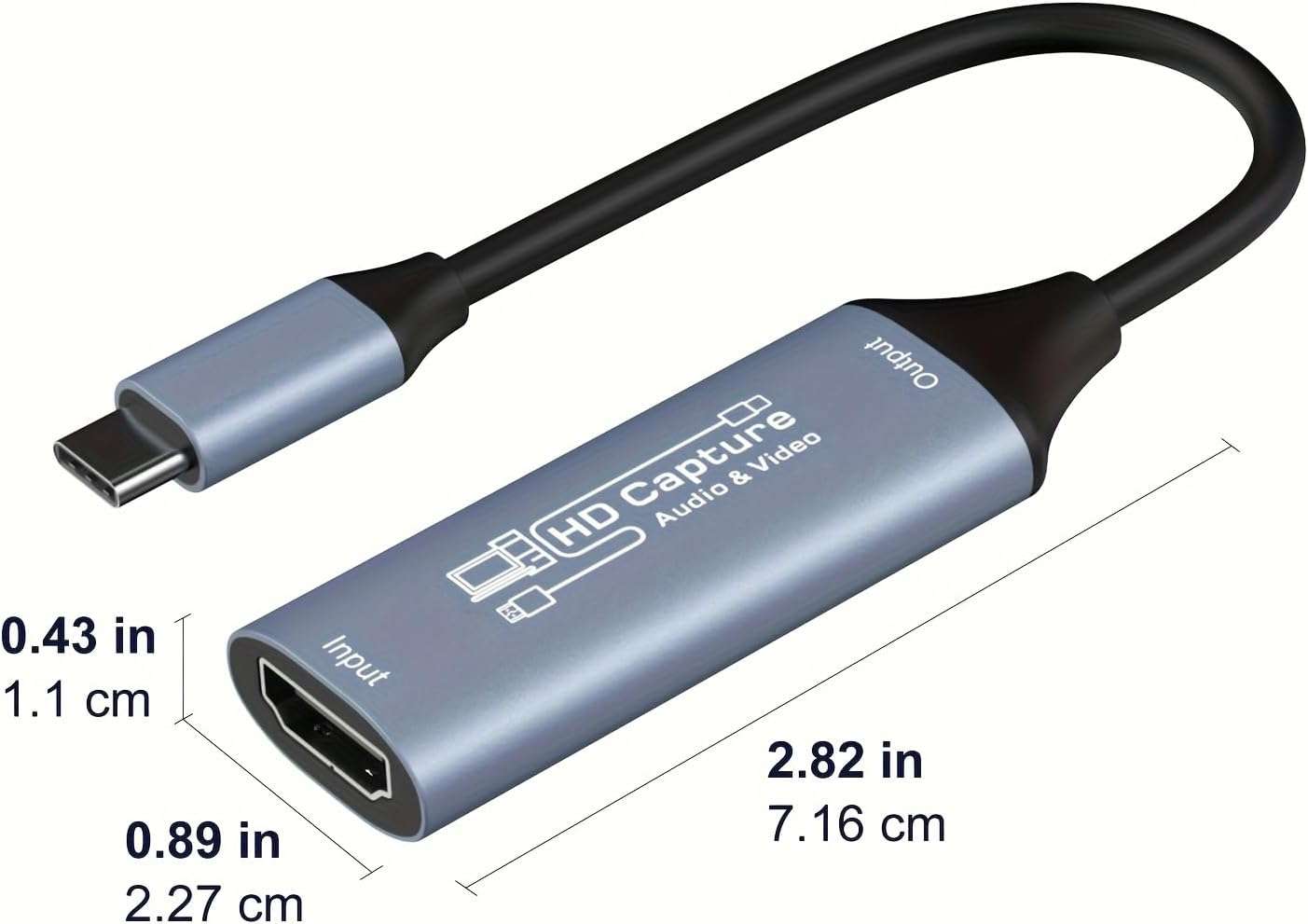 بطاقة التقاط فيديو HDMI إلى USB-C،B0GS43JQCK