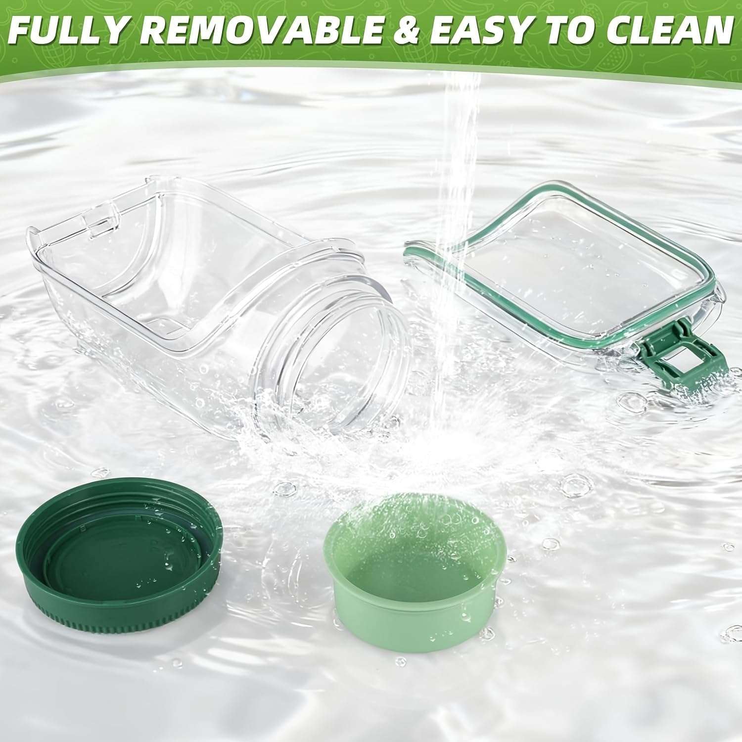 برطمان سلطة مع فتحة جانبية وحامل بهارات،B0GQ5N3RW3