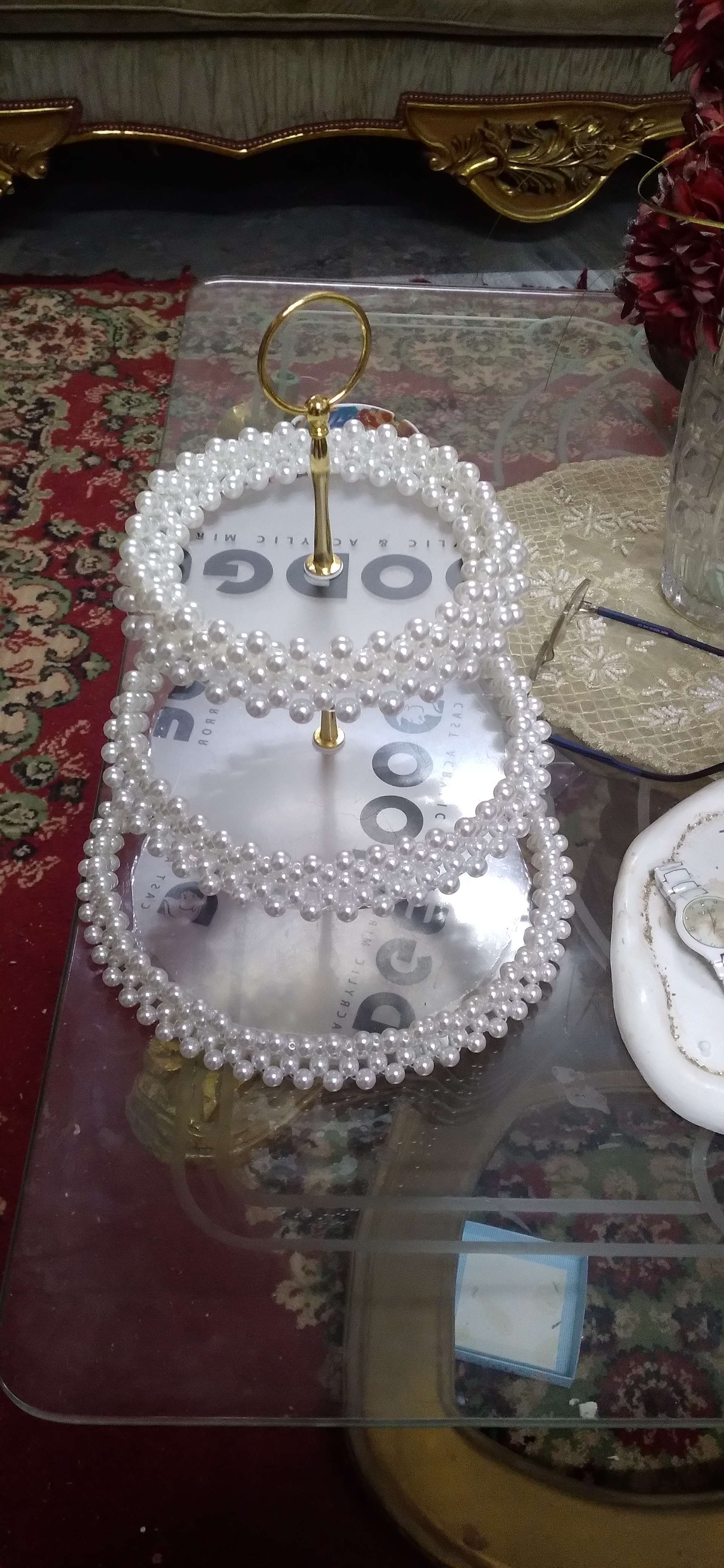 شيلة كحك وبسكوت من الخرز والاكليرك