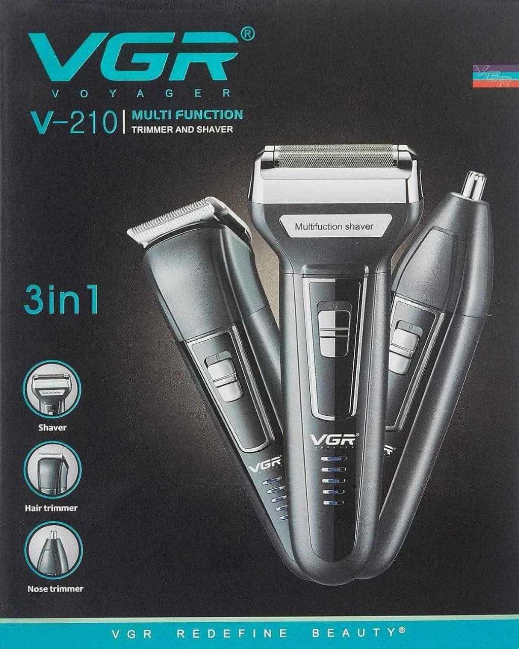 ماكينة حلاقة VGR 3-1  210  ال2 بطارية