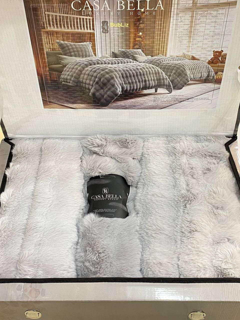 لحاف فرو بابلز 4 قطع من كازبيلا  اطفال