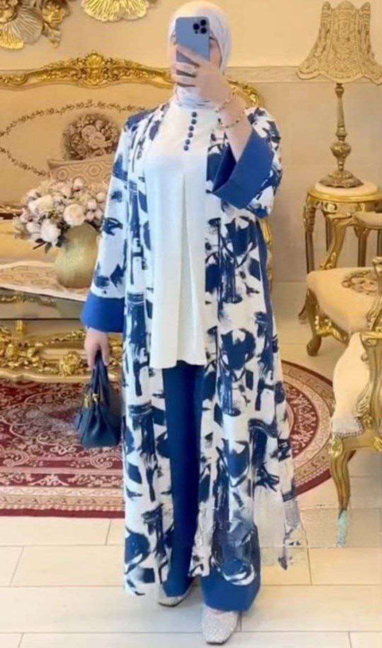سوت بليرو مشجر بدي ريب بنطلون كتان