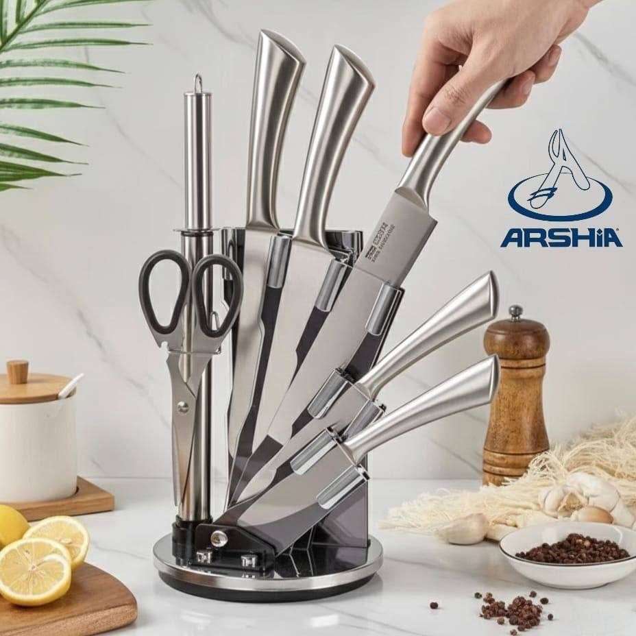 استاند سكاكين ارشيا استانلس