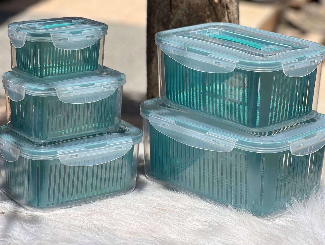 طقم علب ثلاجه 5 قطع