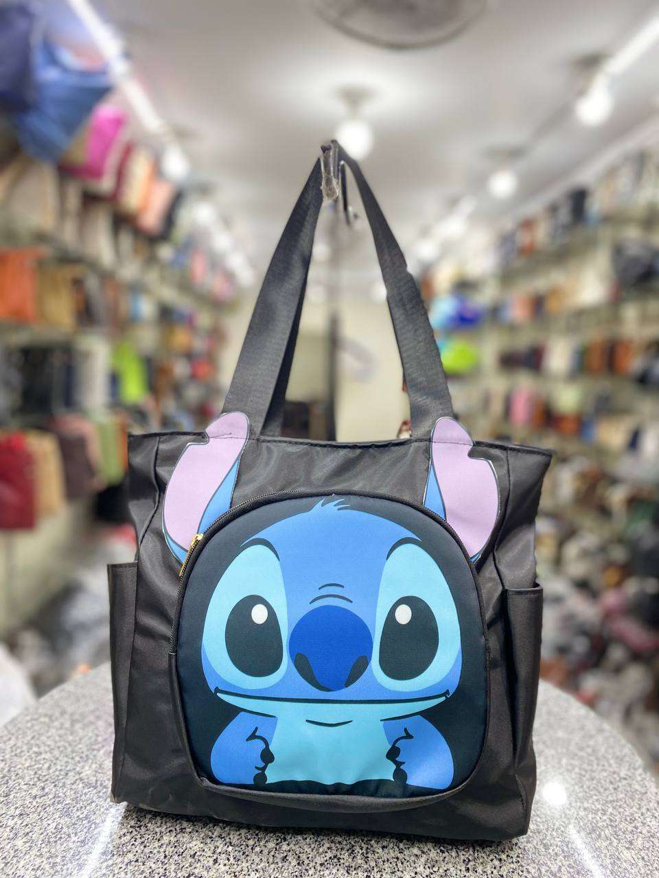 توتي باج ستيتش Stitch ووتر بروف - تصميم ديزني 3D بآذان بارزة وألوان