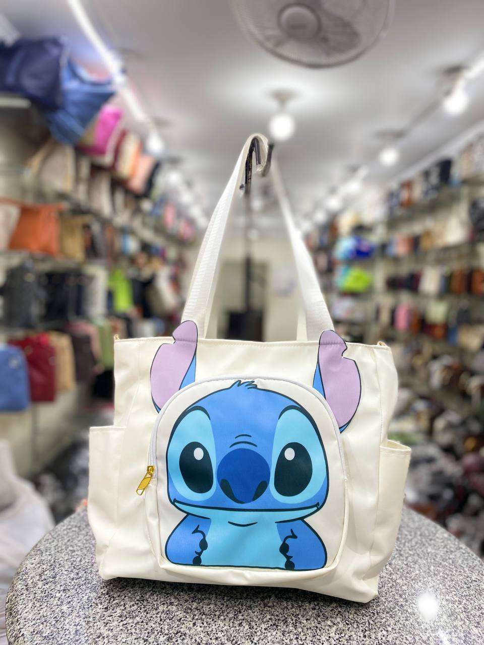 توتي باج ستيتش Stitch ووتر بروف - تصميم ديزني 3D بآذان بارزة وألوان