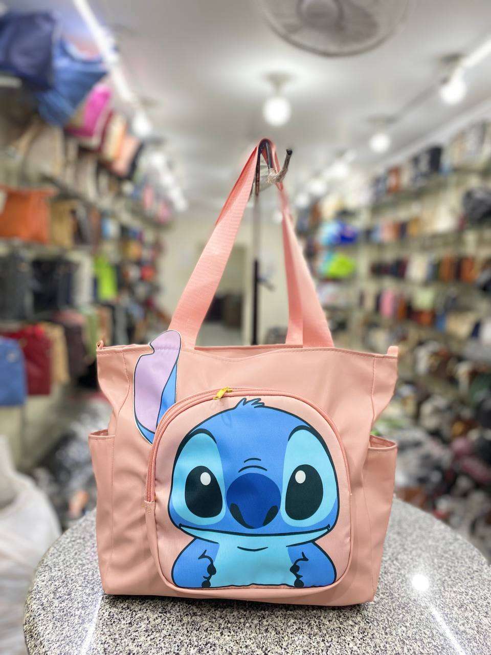 توتي باج ستيتش Stitch ووتر بروف - تصميم ديزني 3D بآذان بارزة وألوان