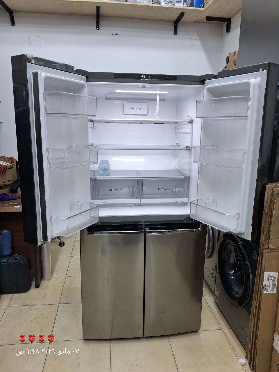 ثلاجة LG 4 باب دوبلكس   4 Door Duplex Refrigerator GC-B22FTL 530L