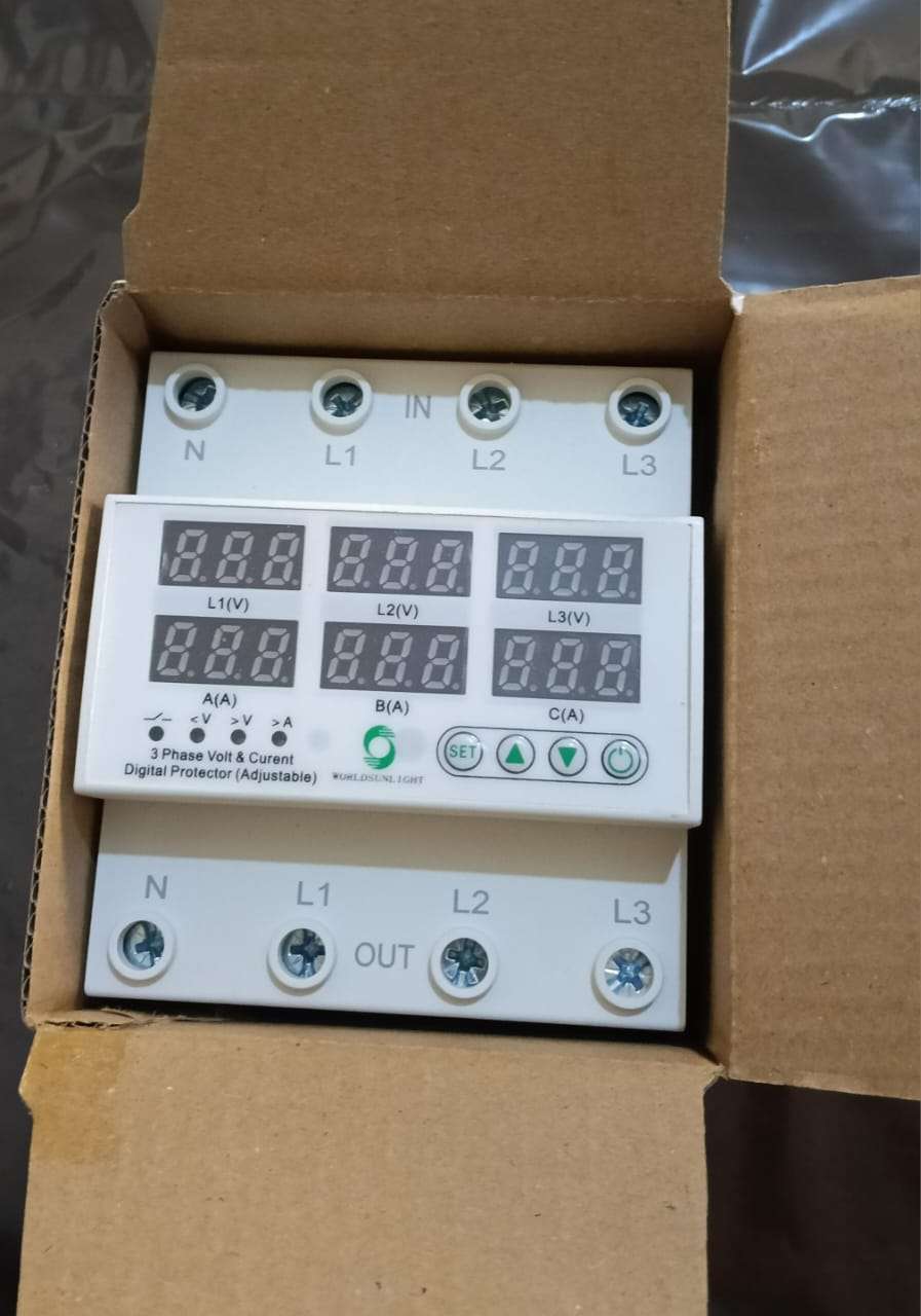جهاز الحماية من ارتفاع وانخفاض الكهرباء المفاجئ 3 فاز 100 امبير