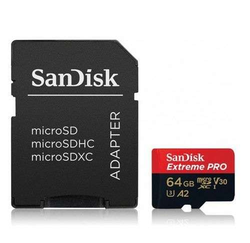 كارت ميموري سان ديسك ميكرو إكستريم برو 64GB سرعة 200MB