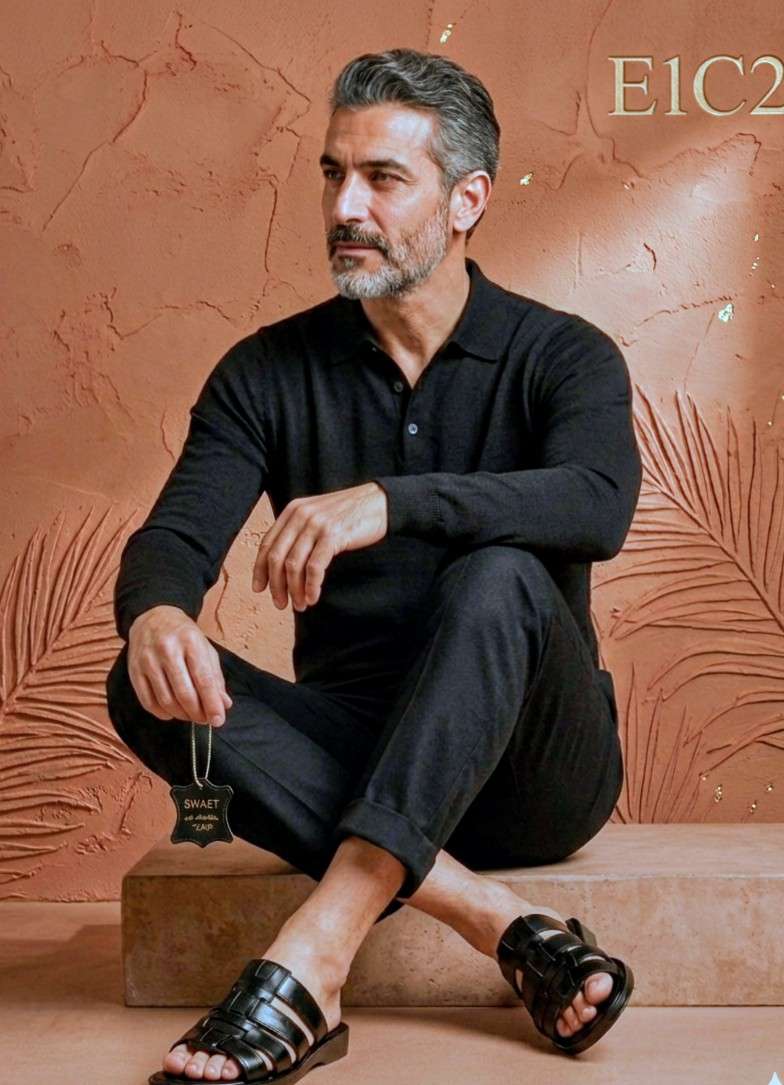 شبشب جلد طبيعي فلسطيني