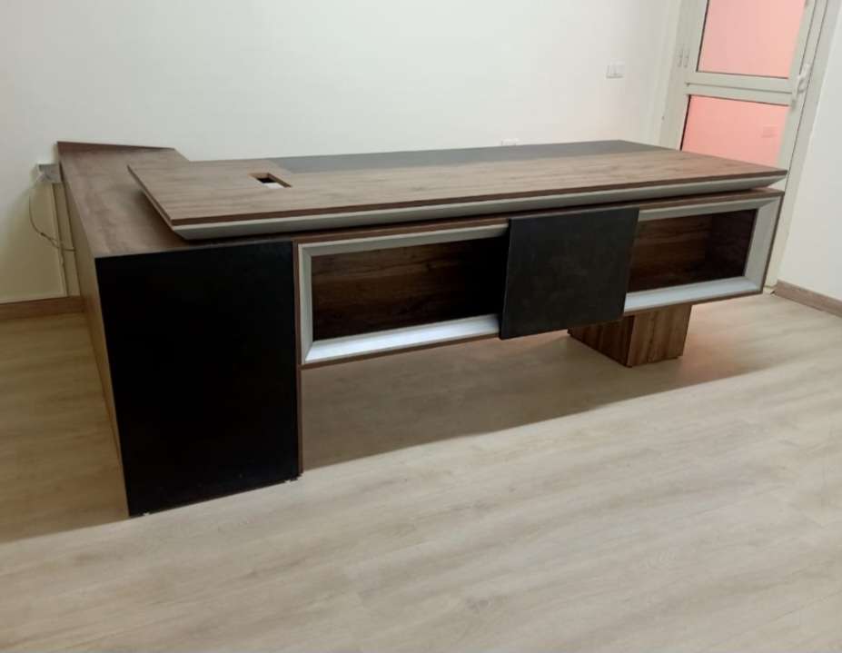 مكتب مدير خشب MDF مقاس 200 سم + سايد جانبي