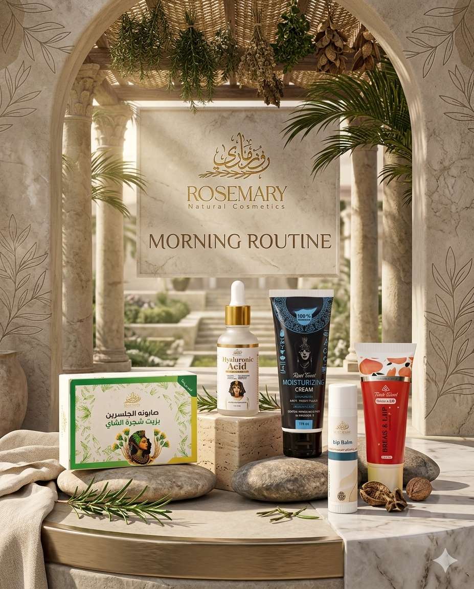 مجموعة الروزماري للعناية الصباحية والنضارة Morning Routine
