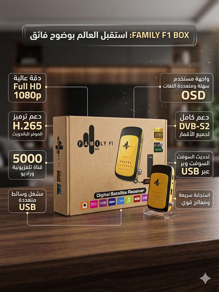 ريسيفر فاميلي بوكس FAMILY BOX F1