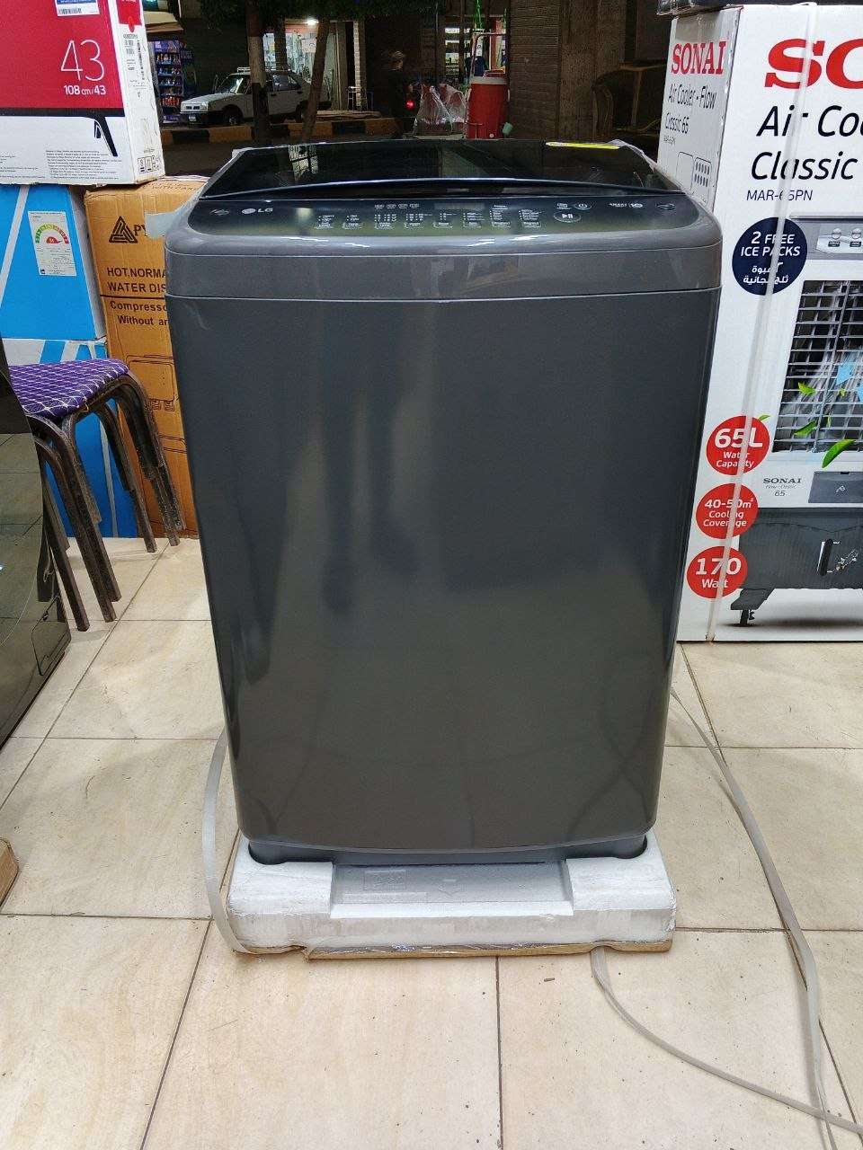 غسالة ال جي  LG Top Automatic Washer  13 KG Inverter