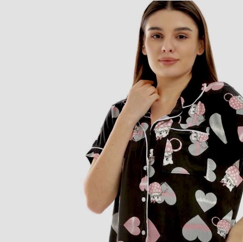 طقم بيجاما نسائي قطن يجمع بين الأناقة والراح