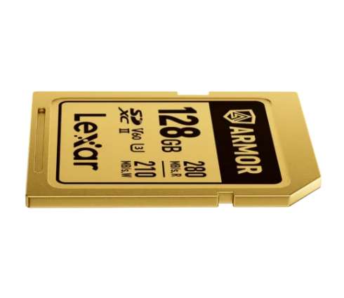 بطاقة Lexar ARMOR Gold 128GB - سرعة 280MB وتصوير 6K احترافي