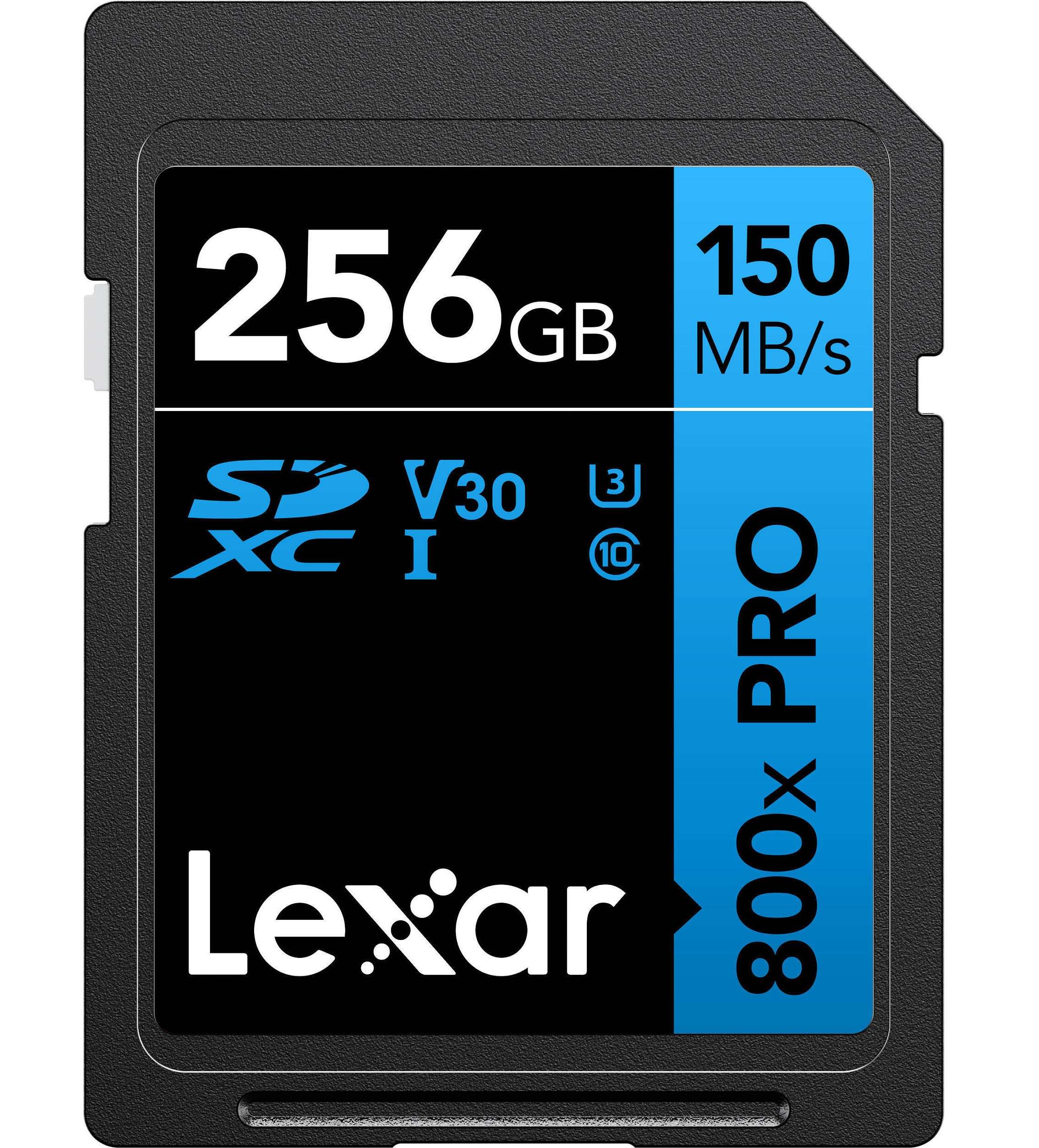 بطاقة Lexar 800x PRO سعة 256 جيجابايت - سرعة 150MB احترافية