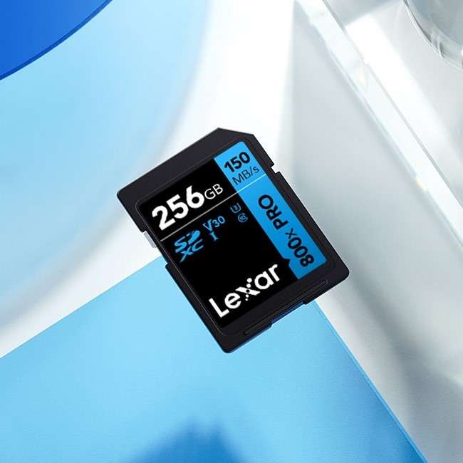 بطاقة Lexar 800x PRO سعة 256 جيجابايت - سرعة 150MB احترافية