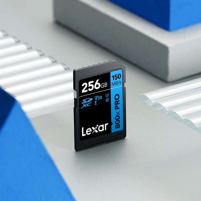 بطاقة Lexar 800x PRO سعة 256 جيجابايت - سرعة 150MB احترافية