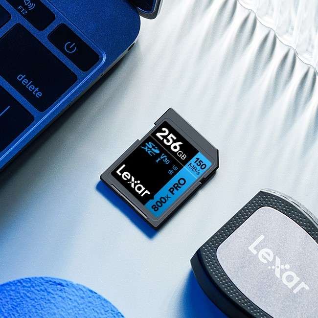 بطاقة Lexar 800x PRO سعة 256 جيجابايت - سرعة 150MB احترافية