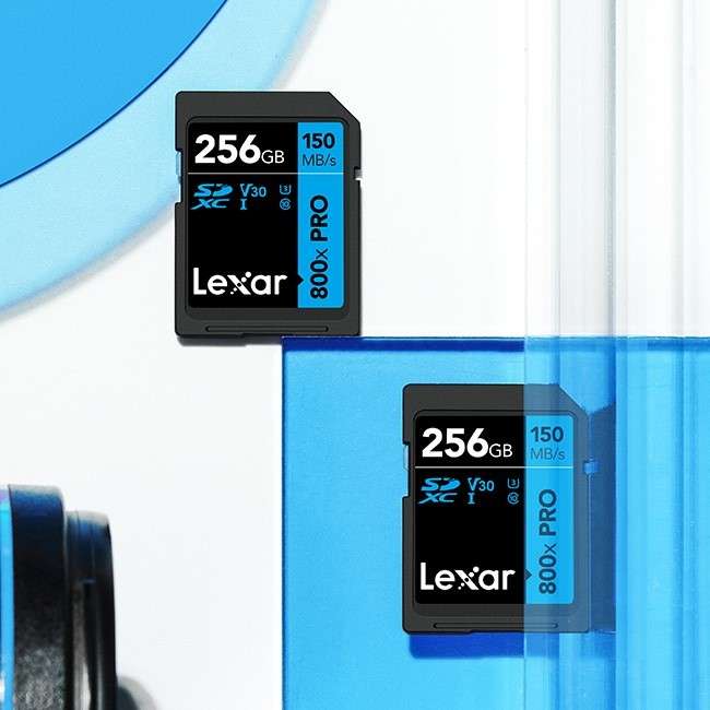 بطاقة Lexar 800x PRO سعة 256 جيجابايت - سرعة 150MB احترافية