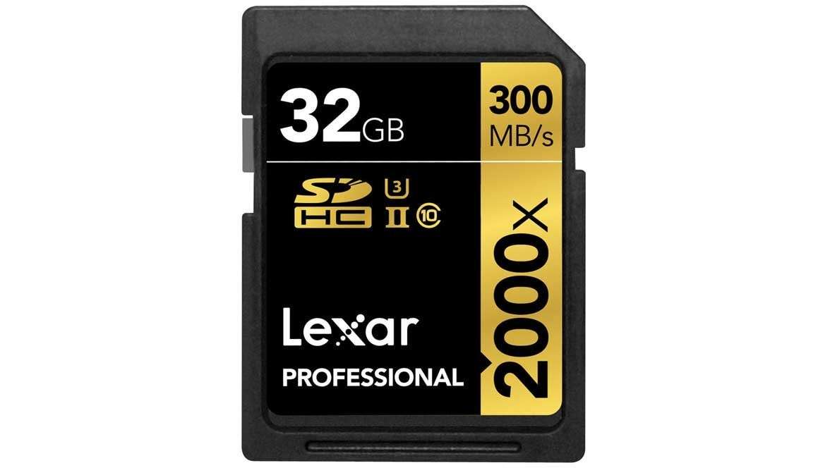 بطاقة Lexar Professional 2000x 32GB - سرعة 300MB وتصوير 4K