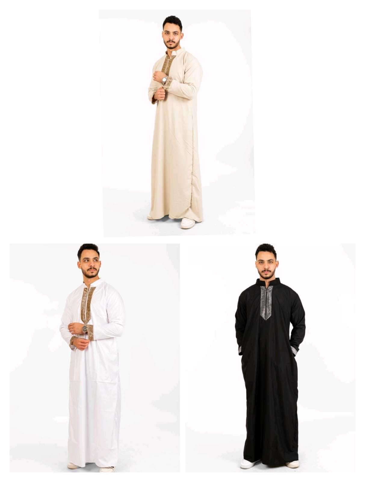 عبايه رجالي ب ياقه