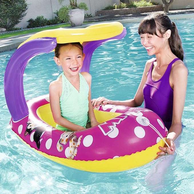 Bestway inflatable boat with canopy Minnie Mouse 112cmx71cm - No:91059