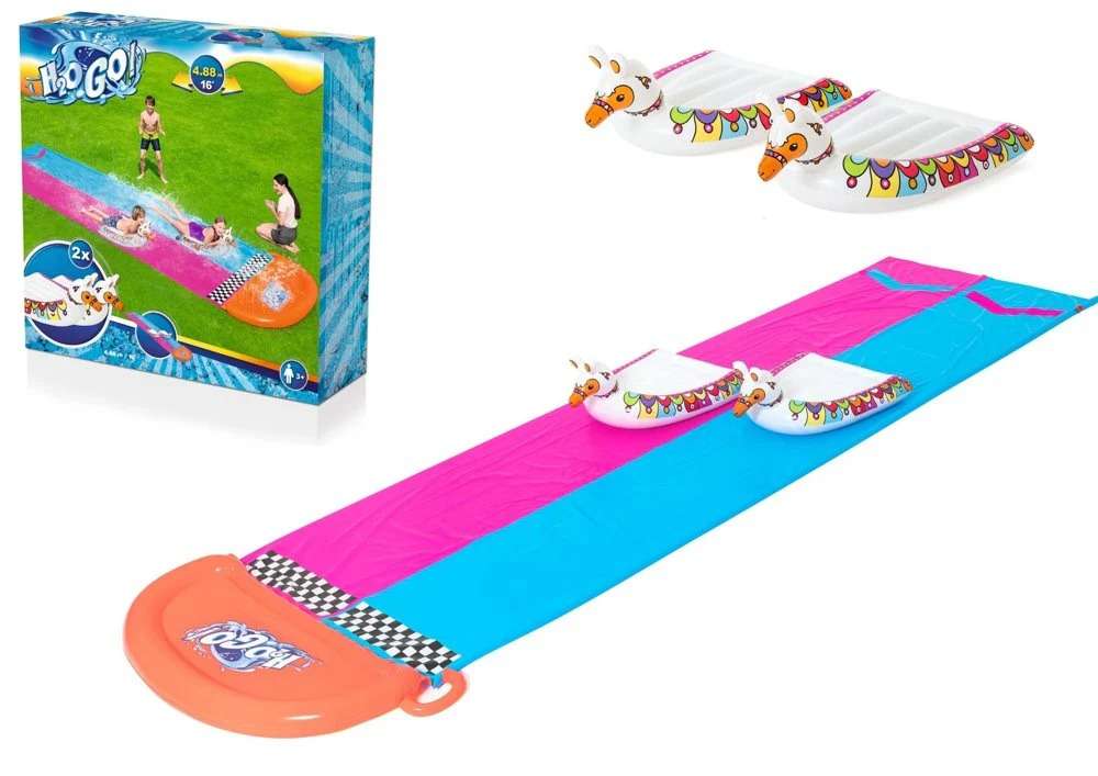 BestwayLawn Double Water Slide with 2 Inflatable  - 488 cm - No:52320