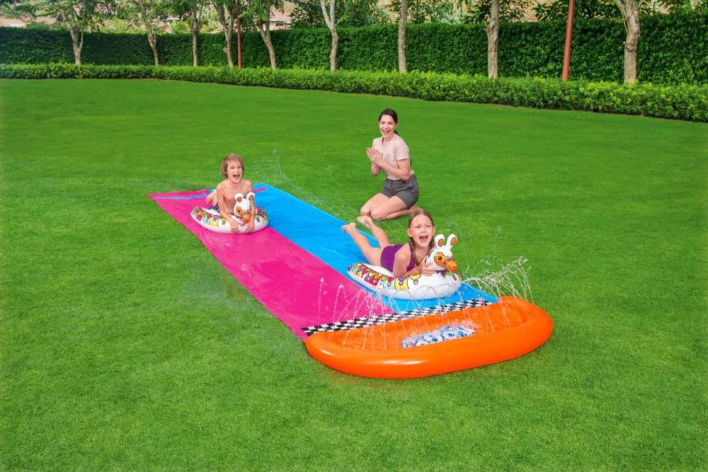 BestwayLawn Double Water Slide with 2 Inflatable  - 488 cm - No:52320