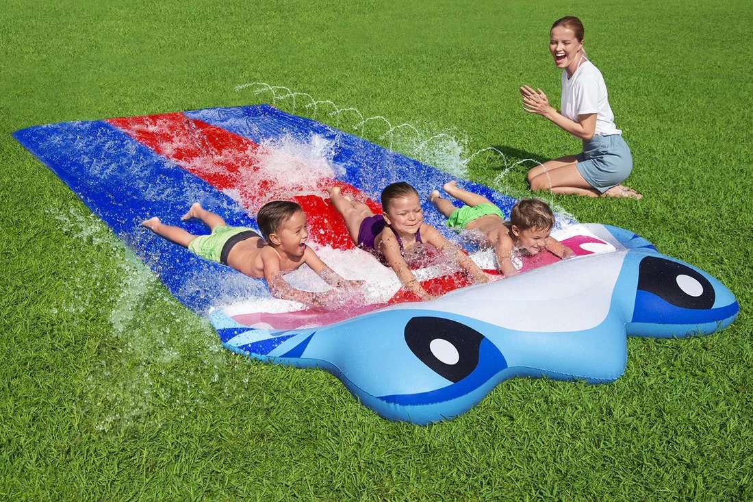 زحليقة مياه Bestway H2OGO Splashy Shark 488 سم :52390