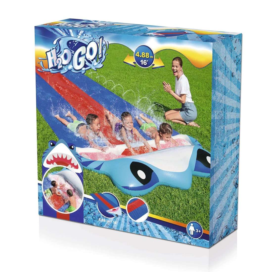 زحليقة مياه Bestway H2OGO Splashy Shark 488 سم :52390