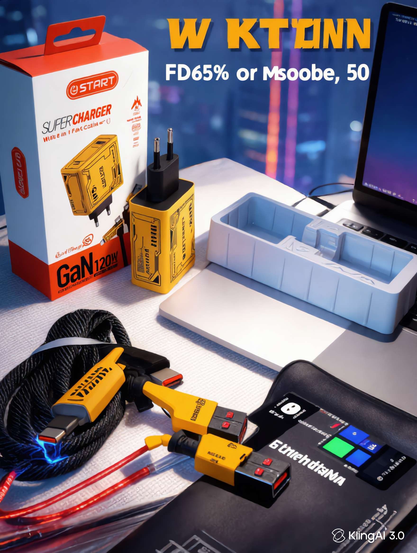 شاحن استارت  GAN120w