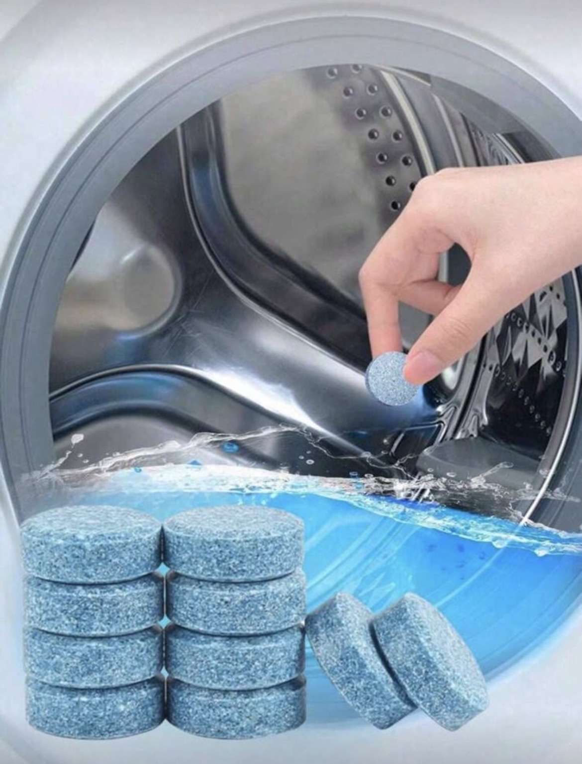 قرص تنظيف وتعقيم الغسالة