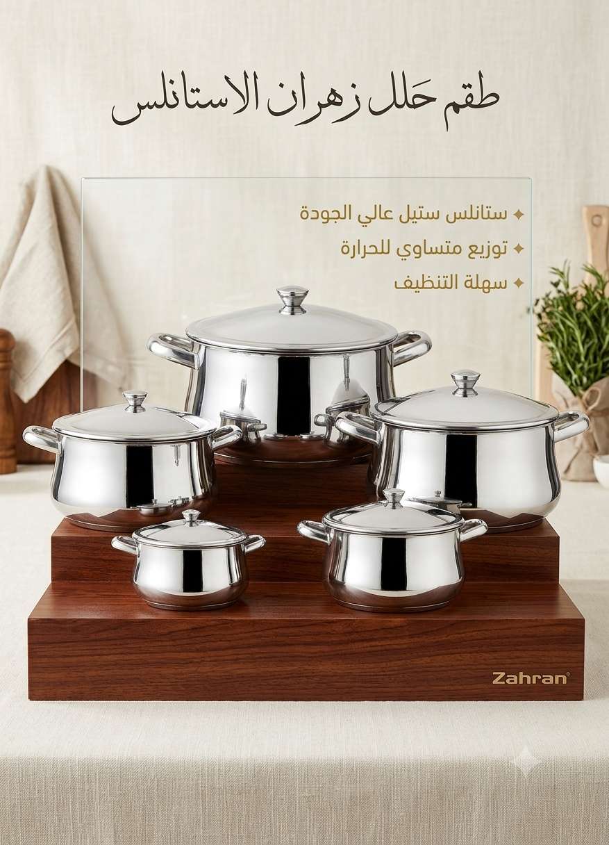 طقم حلل استانلس زهران كلاسيك
