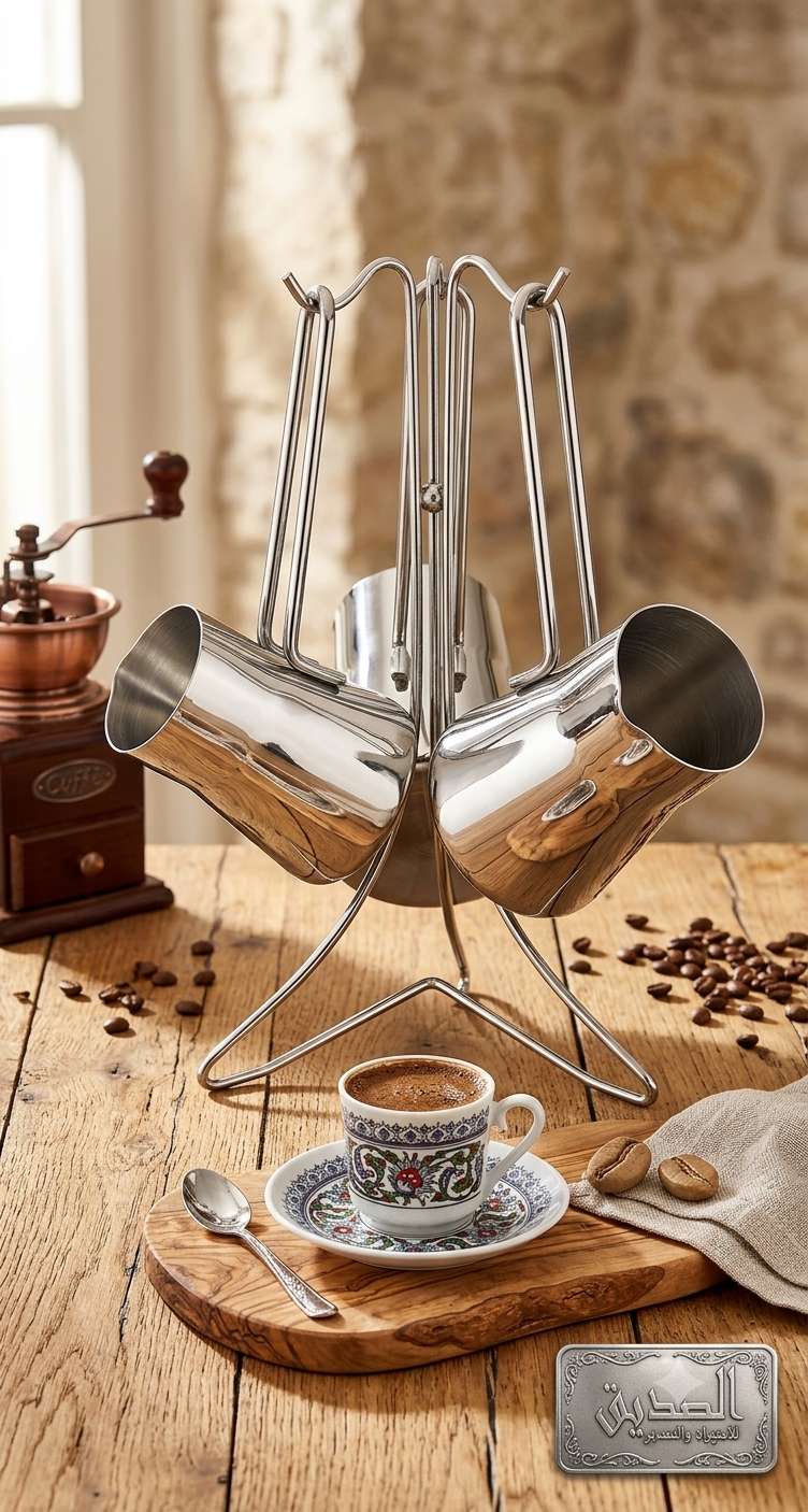 طقم كنك قهوه استانلس