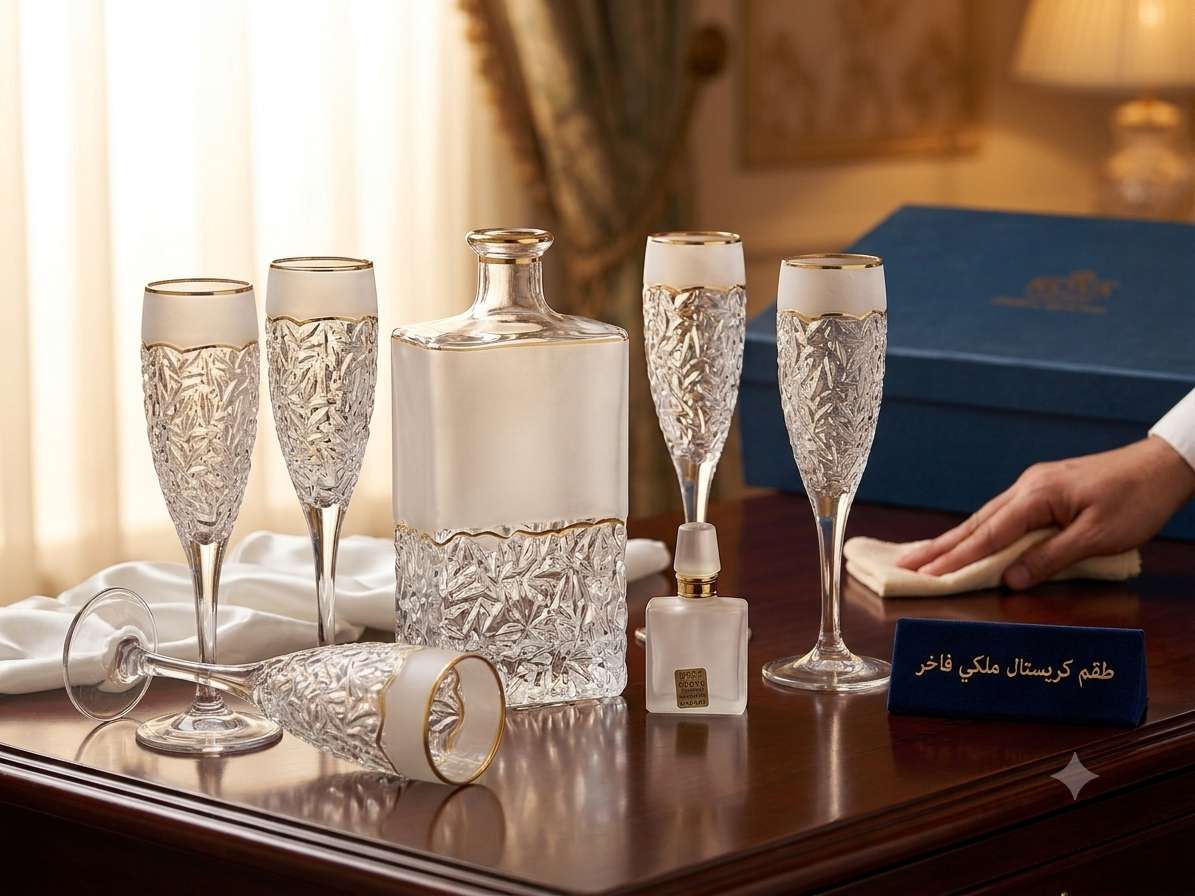 طقم شربات كرستال ملكى