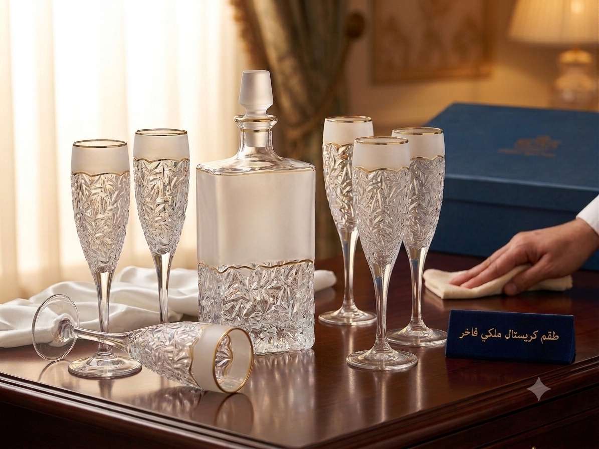 طقم شربات كرستال ملكى